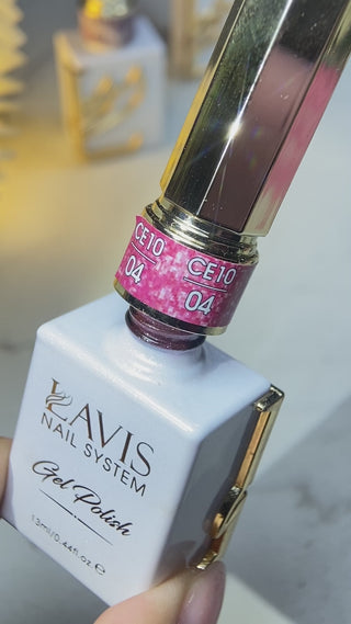 LAVIS Cat Eye CE10 - 04 (Ver1) - Gel Polish 0.5 oz - Cotton Candy Collection