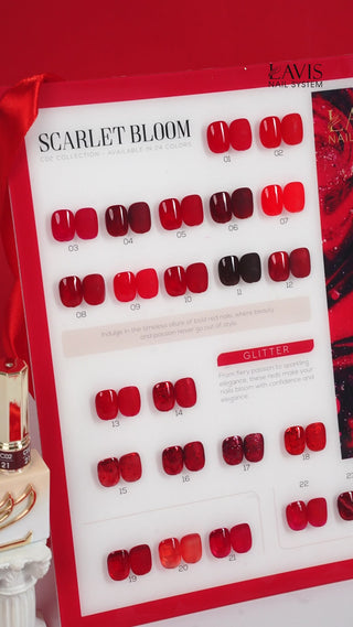 LAVIS C02 (Ver 2) - 18 - Gel Polish 0.5 oz - Scarlet Bloom Collection