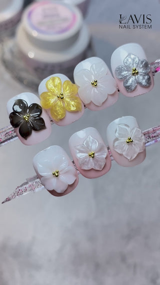 LAVIS Builder Gel Jar Non Sticky - 05 Silver 15g