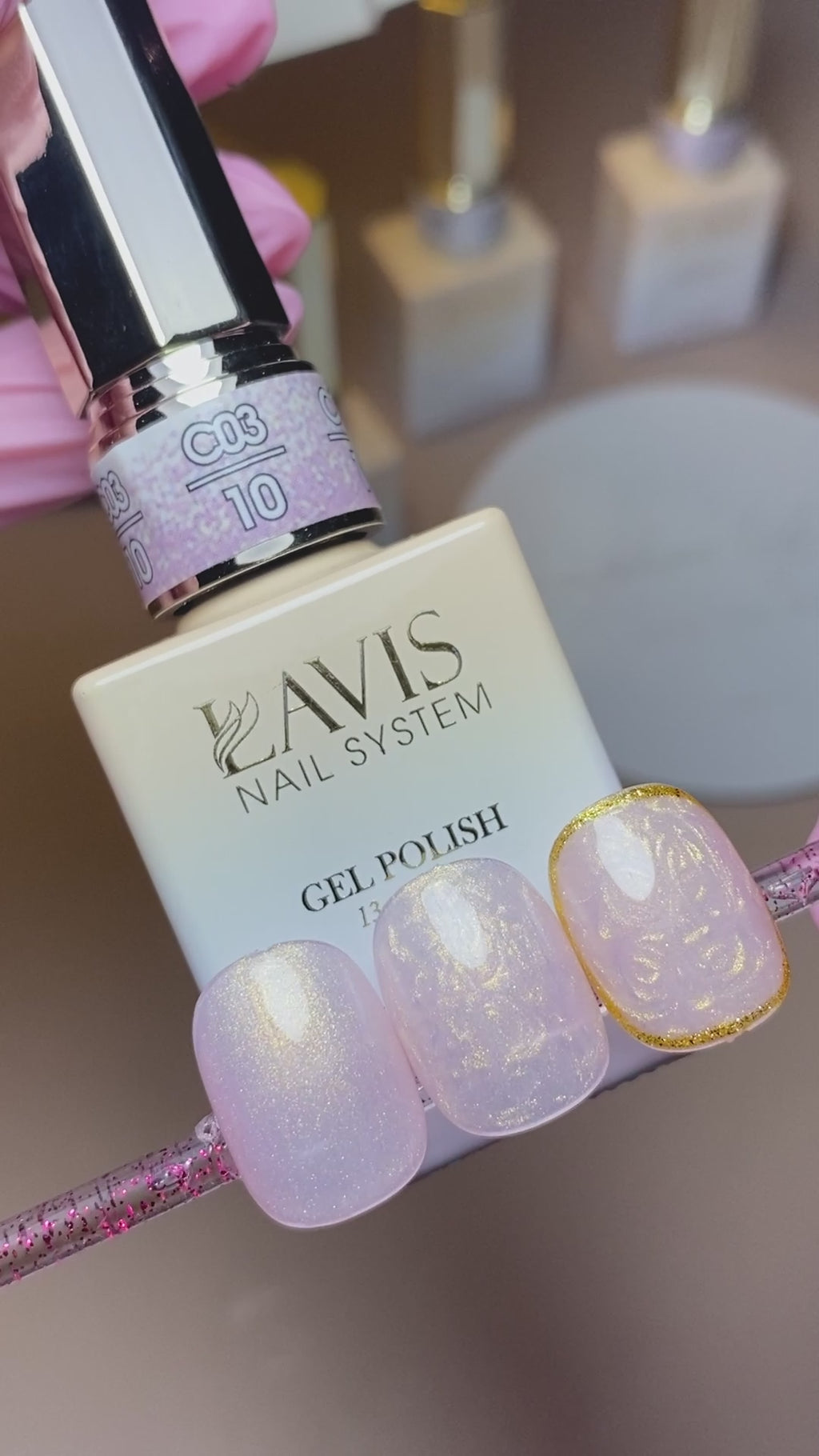 LAVIS C03 - 10 - Gel Polish 0.5 oz - Pretty in Pearl Collection