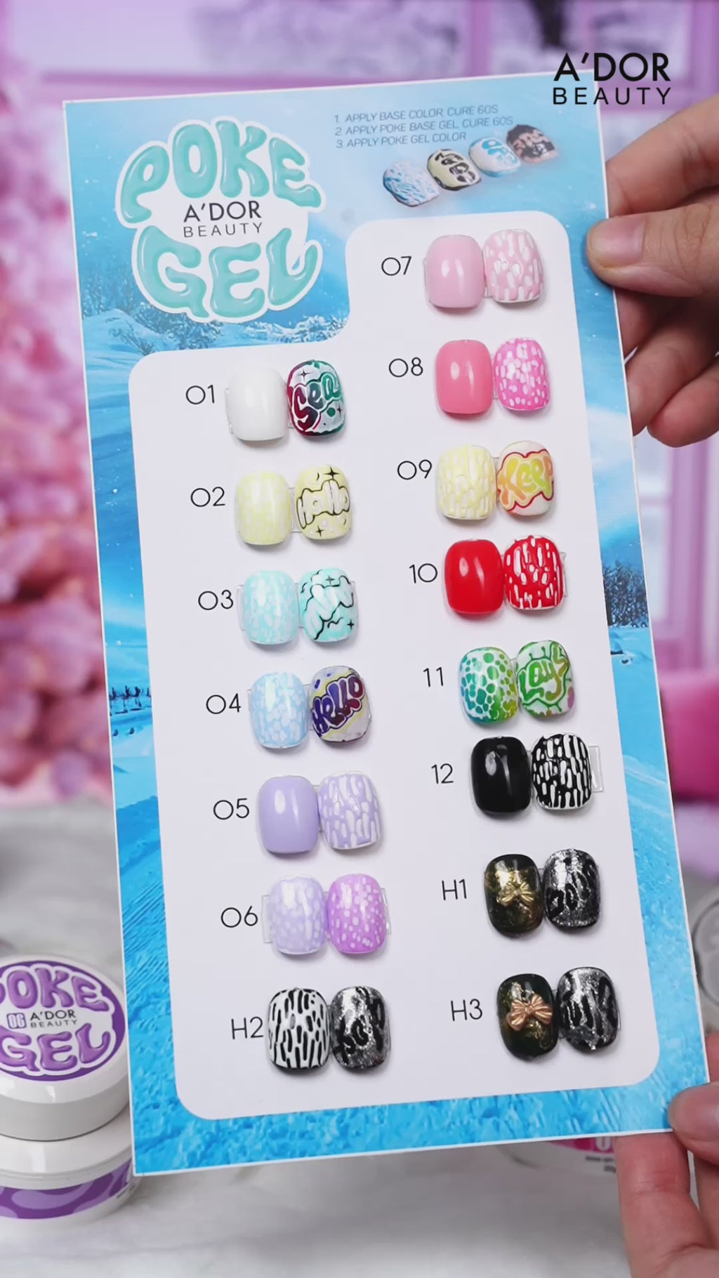 A'DOR Poke Gel 10 - Red