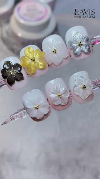 LAVIS Builder Gel Jar Non Sticky - 03 Pearl White 15g