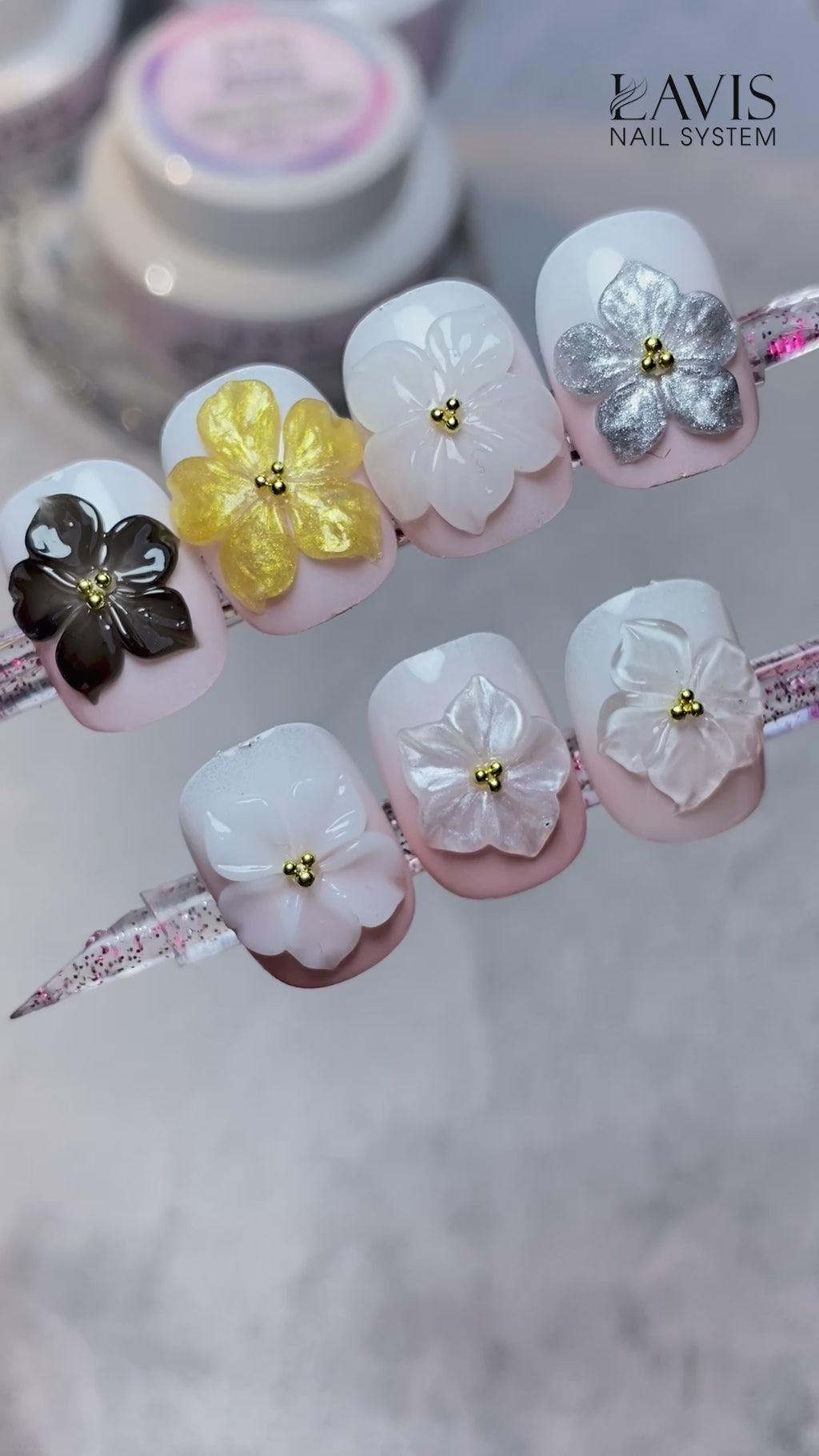 LAVIS Builder Gel Jar Non Sticky - 03 Pearl White 15g