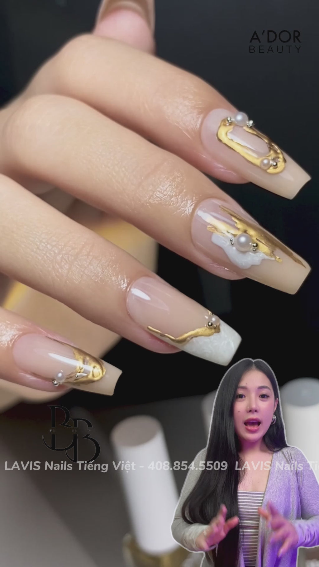 A'DOR Metallic Marble Ink 10ml - Bronze