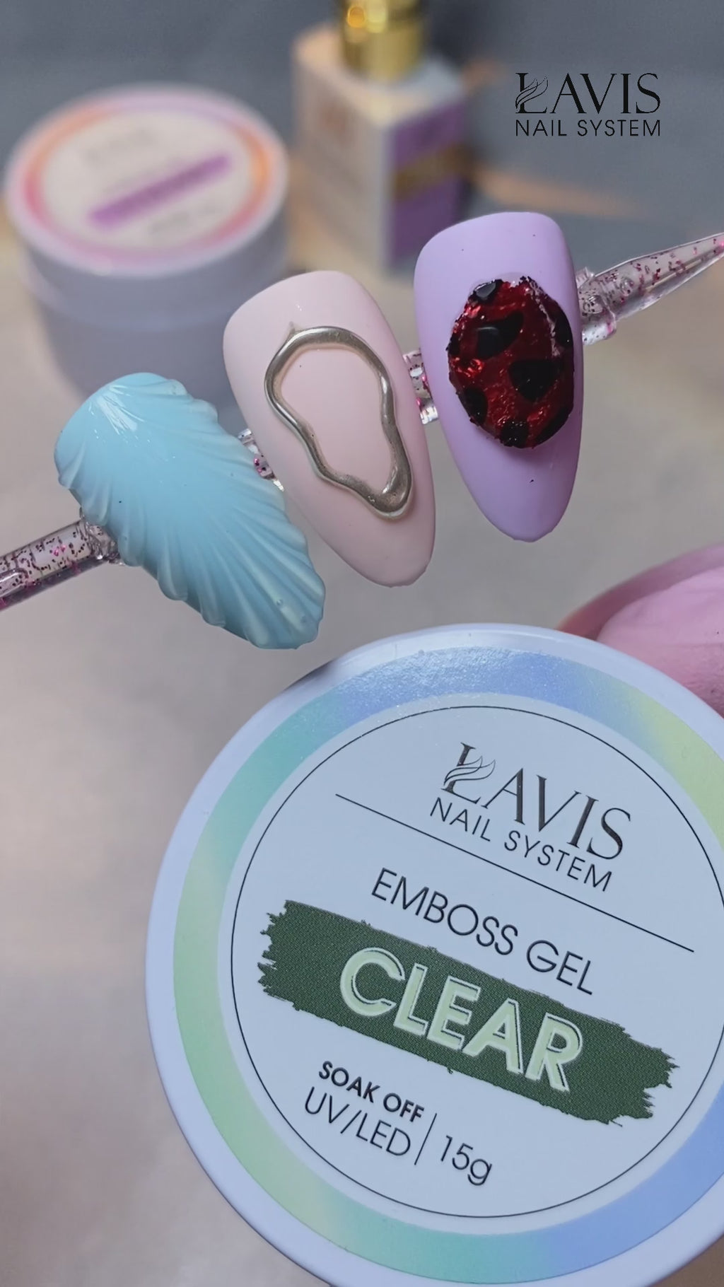 LAVIS Emboss Gel - Clear 15g