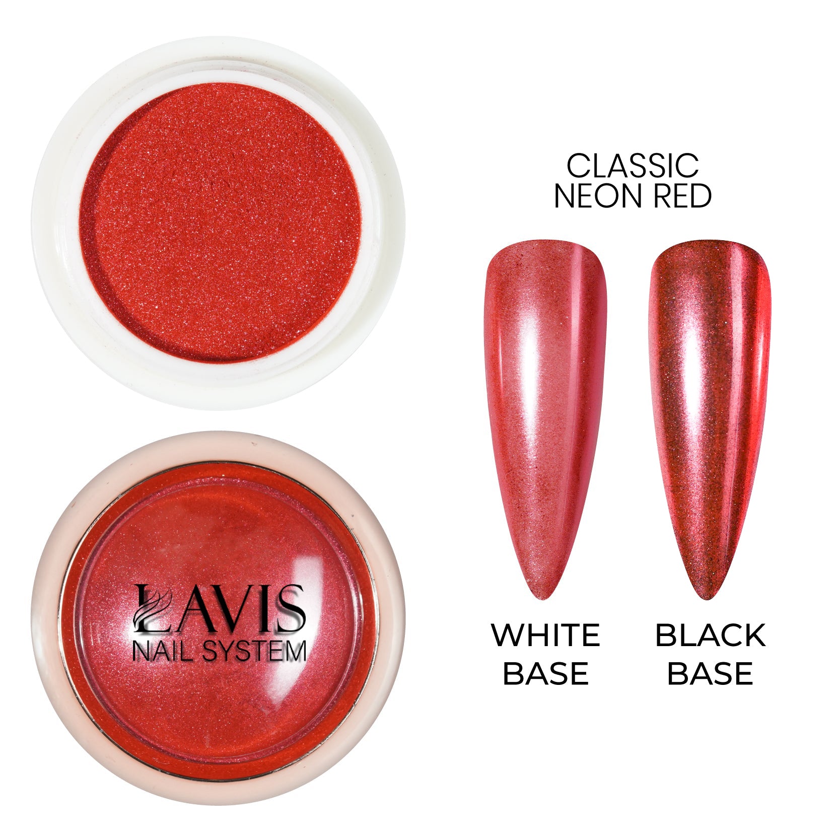 LAVIS Chrome Classic - Neon Red - 0.5gr