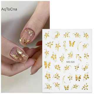 3D Nail Art Stickers MO520 - MO521