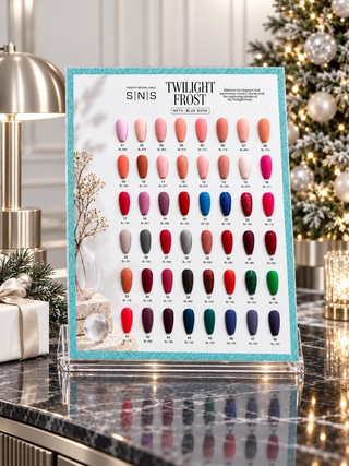 SNS Pro Twilight Frost - Set 48 Colors - Gel Polish & Matching Nail Lacquer Duo - 0.5oz