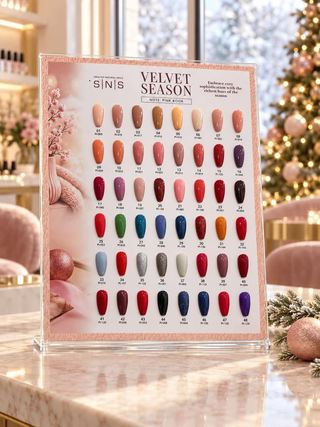 SNS Pro Velvet Season - Set 48 Colors - Gel Polish & Matching Nail Lacquer Duo - 0.5oz