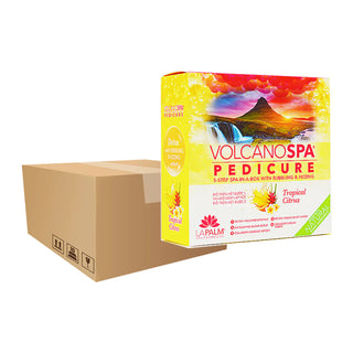 Volcano Spa - Case of 36 Pedi a Box (6 step) - Tropical Citrus