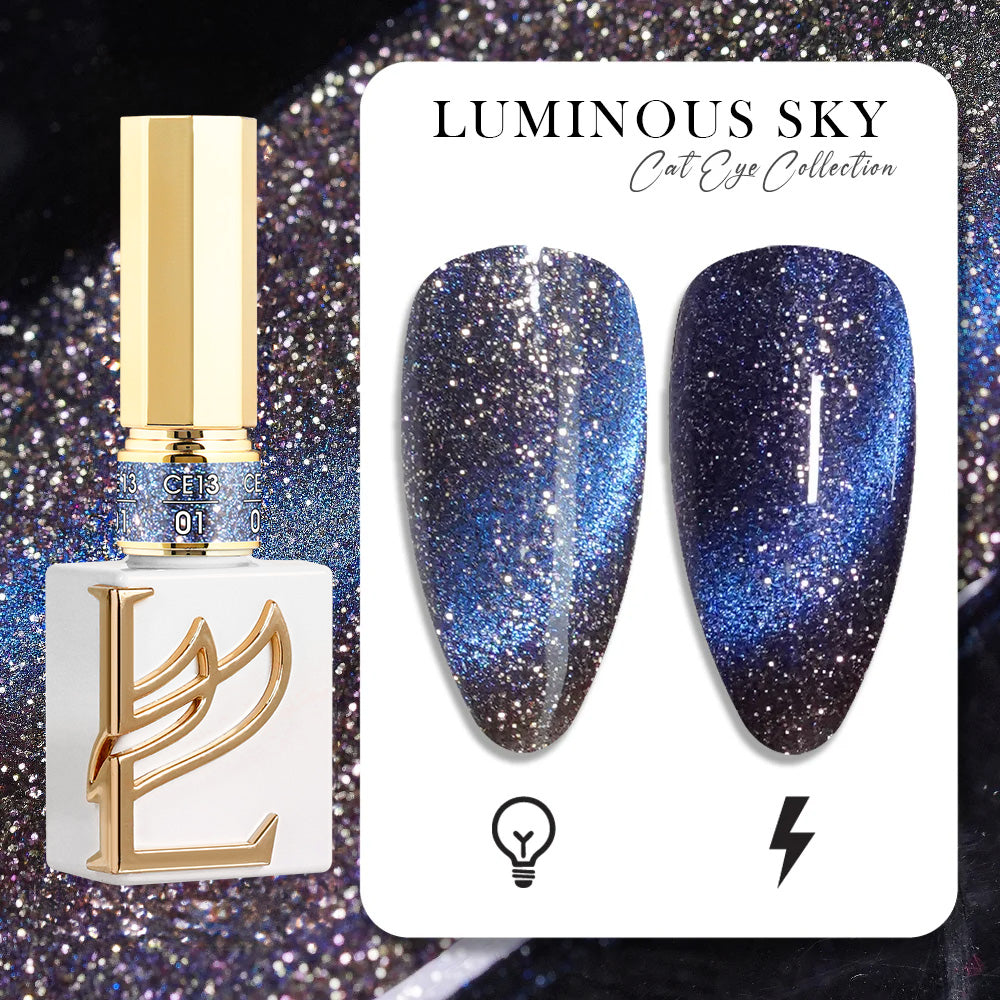 LAVIS Cat Eyes CE13 - 01 - Gel Polish 0.5 oz - Luminous Sky Collection