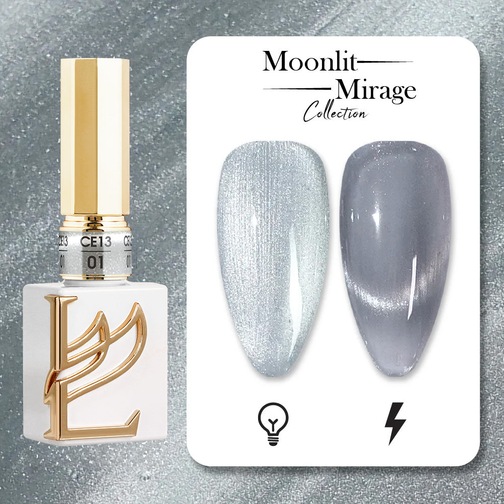 LAVIS Cat Eyes CE13 (Ver2) - 01 - Gel Polish 0.5 oz - Moonlit Mirage Collection