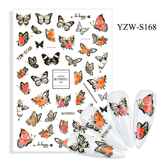  Nail Art Stickers - YZW-S168 by OTHER sold by DTK Nail Supply