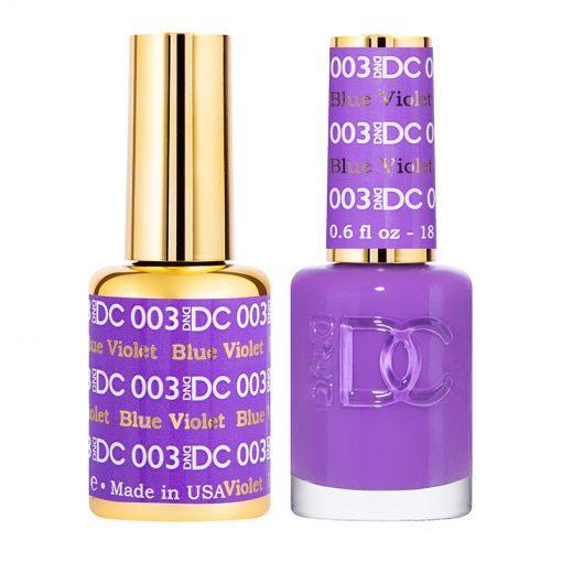DND DC Gel Nail Polish Duo - 003 Purple Colors - Blue Violet