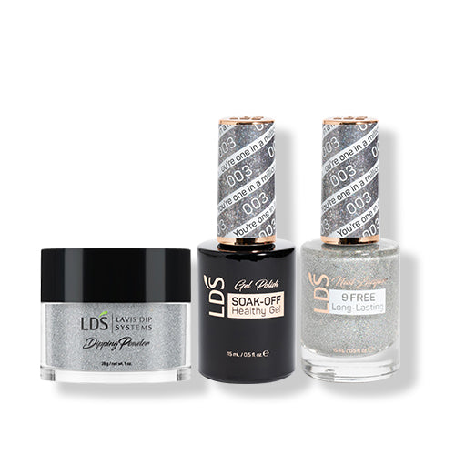 LDS 3 in 1 - 003 You're One In A Million - Dip (1oz), Gel & Lacquer Matching