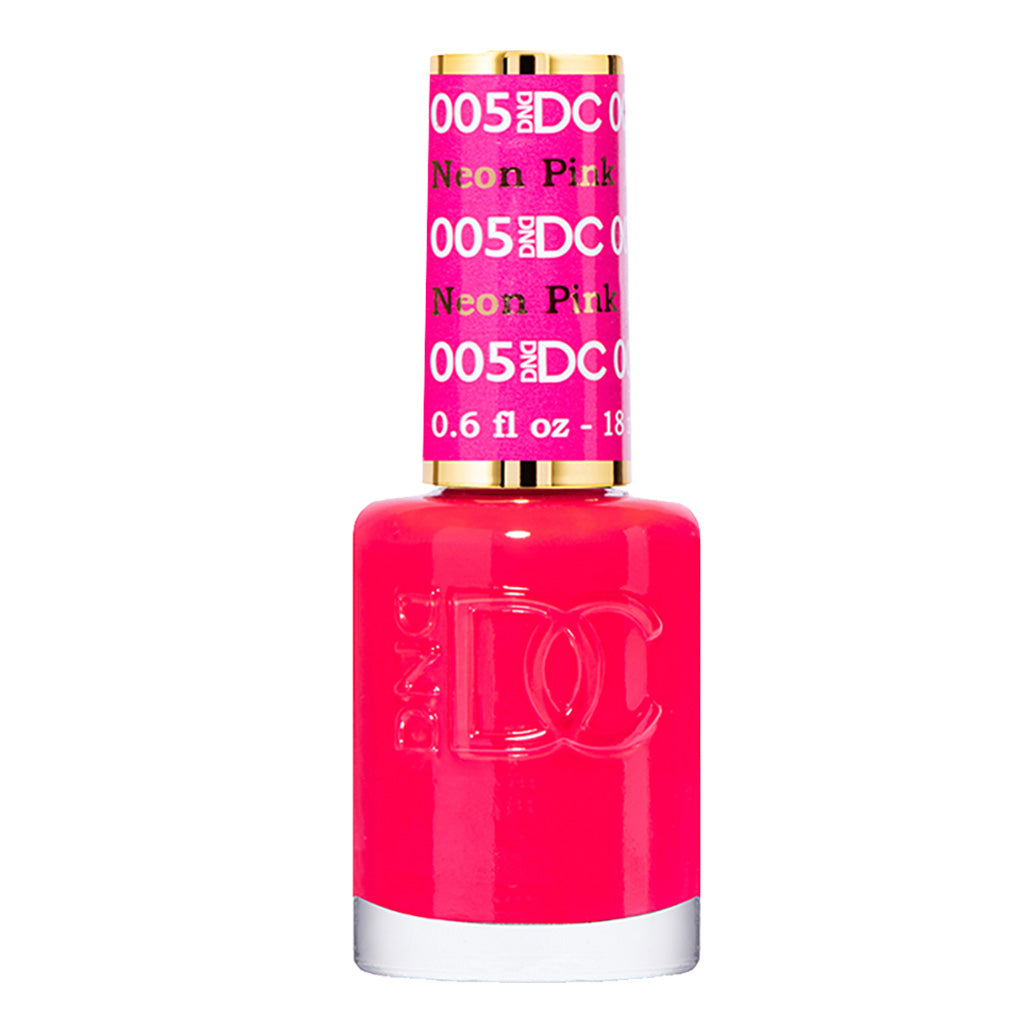 DND DC Nail Lacquer - 005 Pink Colors - Neon Pink