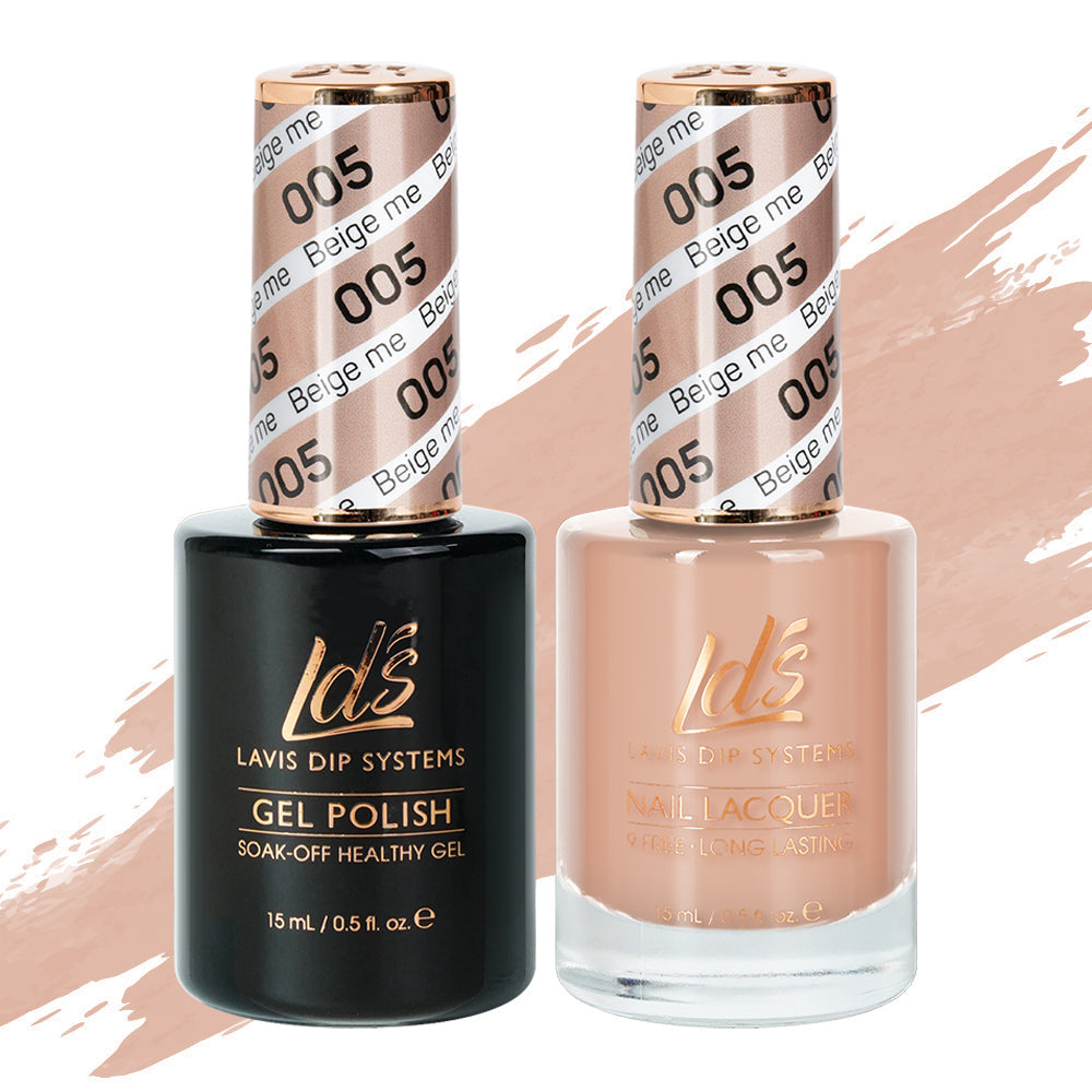 LDS Gel Nail Polish Duo - 005 Beige Me