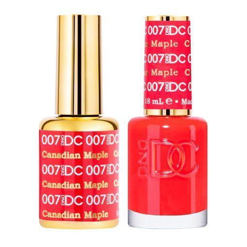 DND DC Gel Nail Polish Duo - 007 Red Colors - Canadian Maple