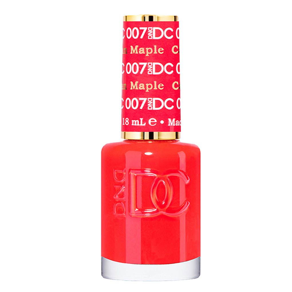 DND DC Nail Lacquer - 007 Red Colors - Canadian Maple