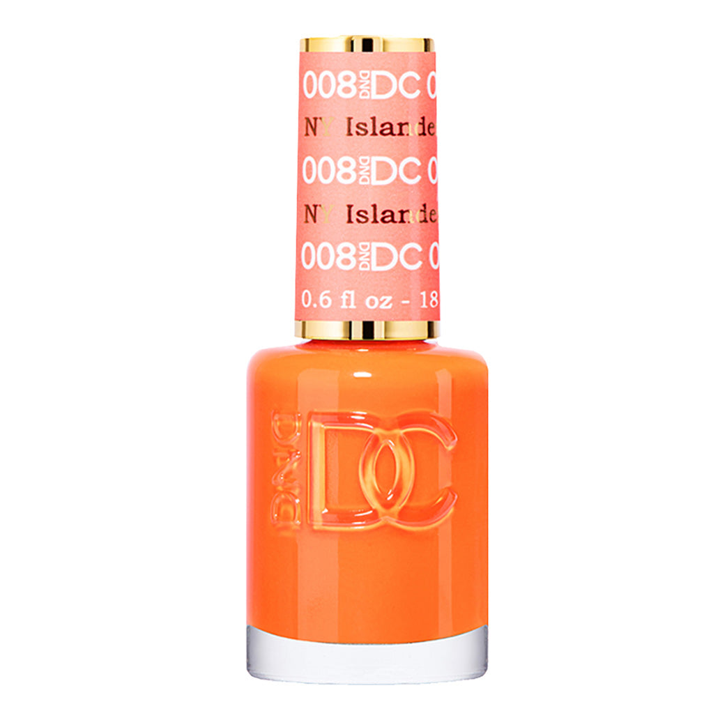 DND DC Nail Lacquer - 008 Orange Colors - NY Islanders