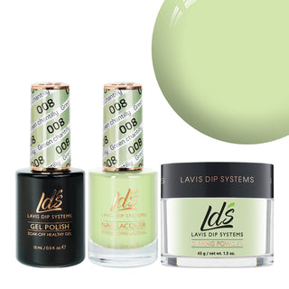 LDS 3 in 1 - 008 Green Chantilly - Dip (1.5oz), Gel & Lacquer Matching