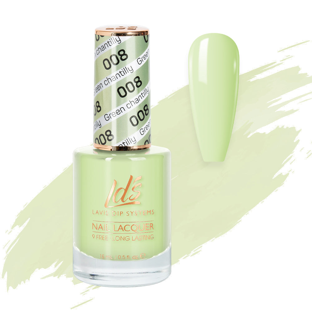 LDS 008 Green Chantilly - LDS Healthy Nail Lacquer 0.5oz