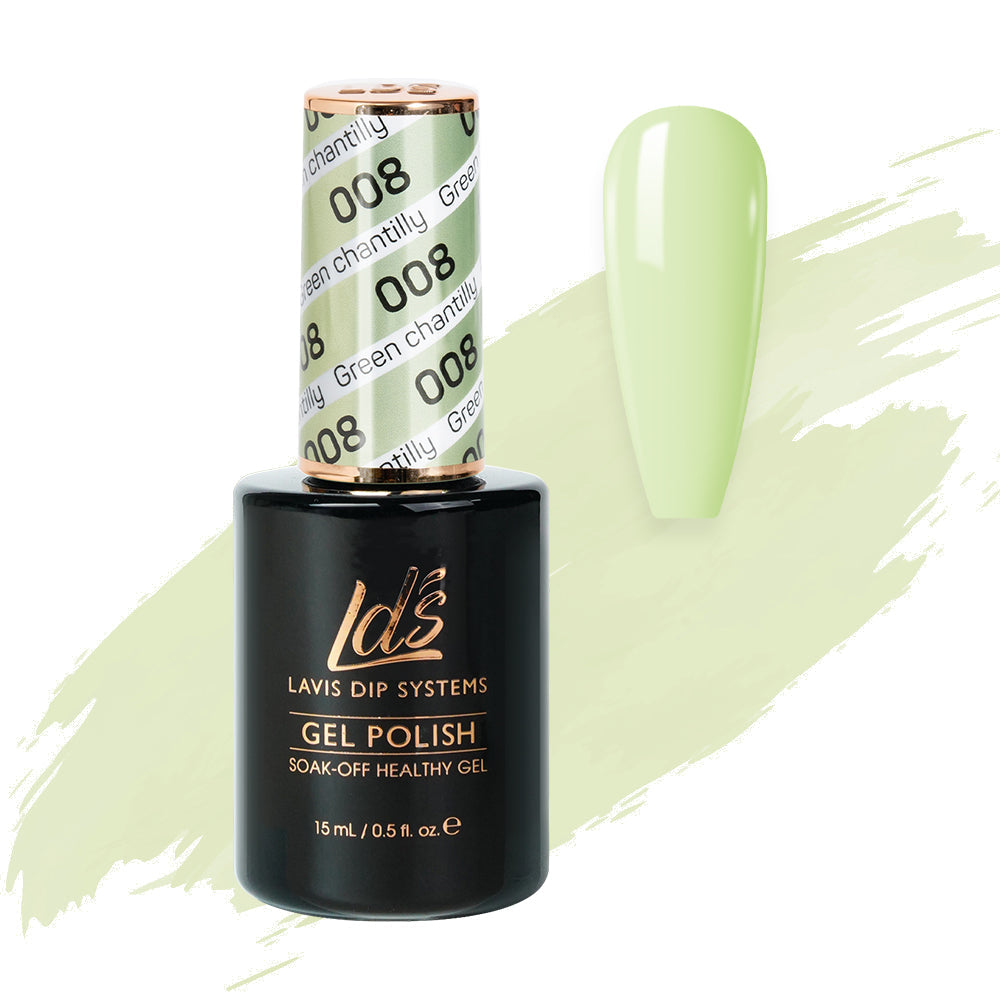 LDS 008 Green Chantilly - LDS Gel Polish 0.5oz