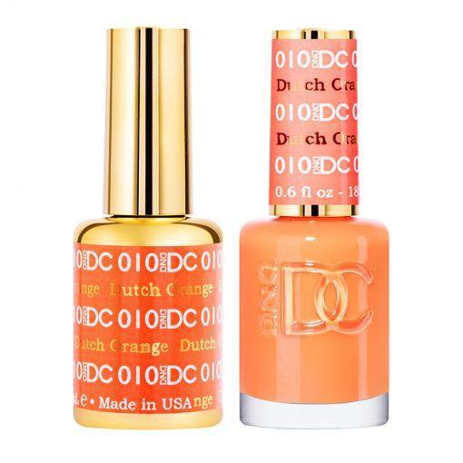 DND DC Gel Nail Polish Duo - 010 Orange Colors - Dutch Orange