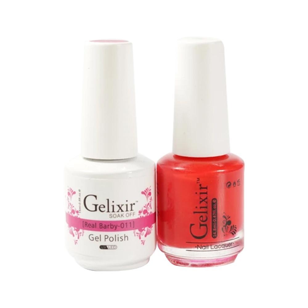  Gelixir Gel Nail Polish Duo - 011 Pink Colors - Real Barby by Gelixir sold by DTK Nail Supply