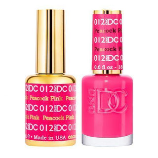DND DC Gel Nail Polish Duo - 012 Pink Colors - Peacock Pink