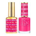 DND DC Gel Nail Polish Duo - 012 Pink Colors - Peacock Pink