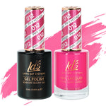 LDS 012 Pink Vottage - LDS Healthy Gel Polish & Matching Nail Lacquer Duo Set - 0.5oz