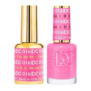 DND DC Gel Nail Polish Duo - 016 Pink Colors - Darken Rose