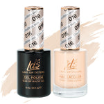 LDS 016 Cloudless Skin - LDS Healthy Gel Polish & Matching Nail Lacquer Duo Set - 0.5oz