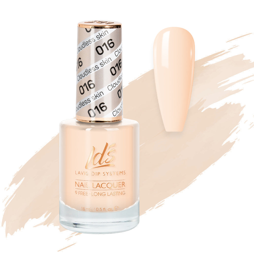 LDS 016 Cloudless Skin - LDS Healthy Nail Lacquer 0.5oz