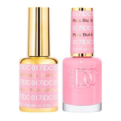 DND DC Gel Nail Polish Duo - 017 Pink Colors - Pink Bubblegum