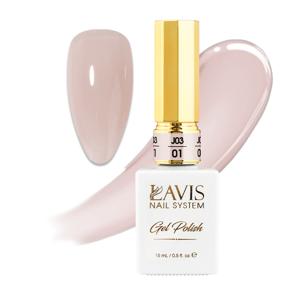 LAVIS J03 - 01 - Gel Polish 0.5oz - Bare With Me Collection