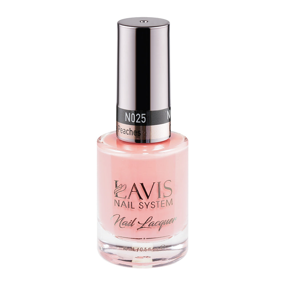  LAVIS 025 Call Me Peaches - Nail Lacquer 0.5 oz by LAVIS NAILS sold by DTK Nail Supply
