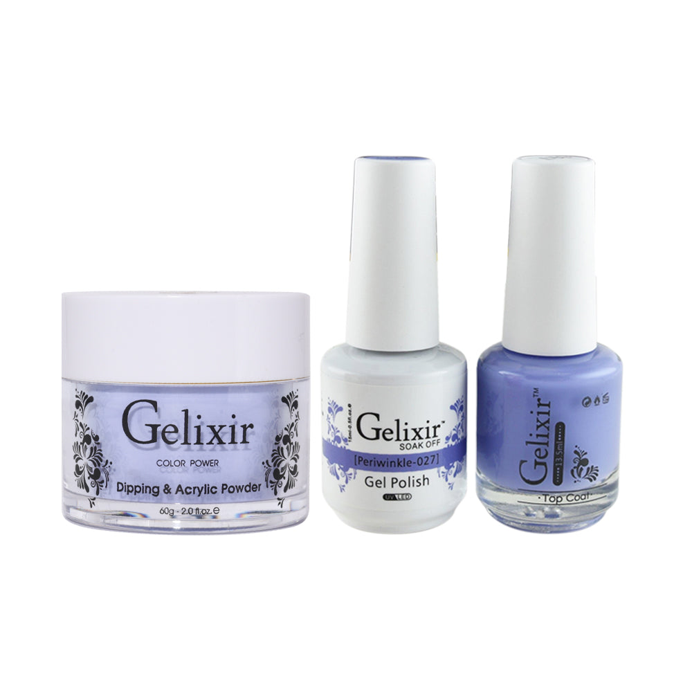 Gelixir 3 in 1 - 027 Periwinkle - Acrylic & Dip Powder, Gel & Lacquer