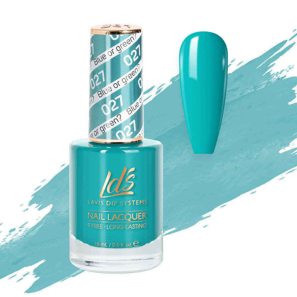 LDS 027 Blue Or Green - LDS Healthy Nail Lacquer 0.5oz