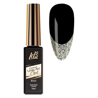LDS - 02 Champagne - Platinum Line Art Gel Nails Polish Nail Art