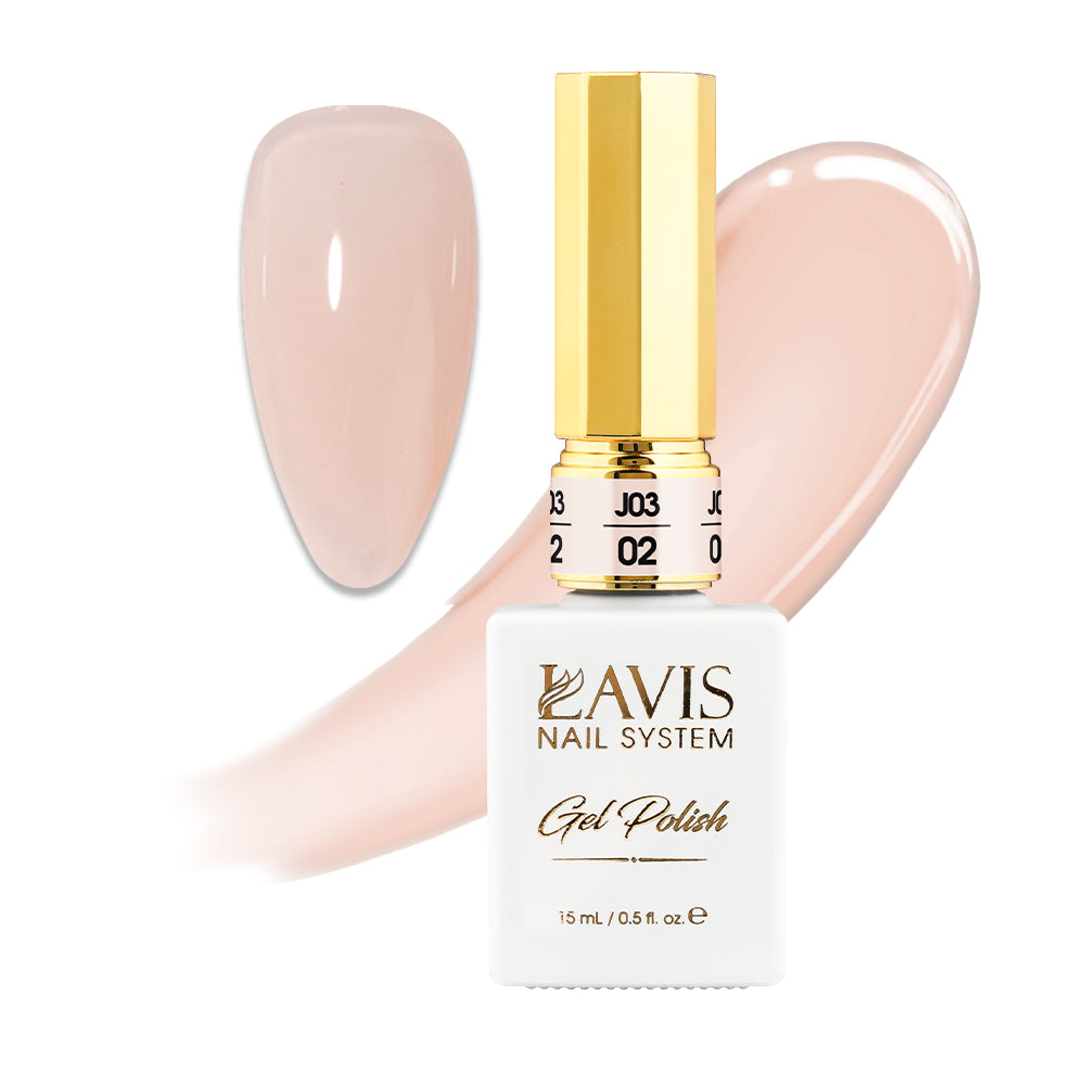 LAVIS J03 - 02 - Gel Polish 0.5oz - Bare With Me Collection