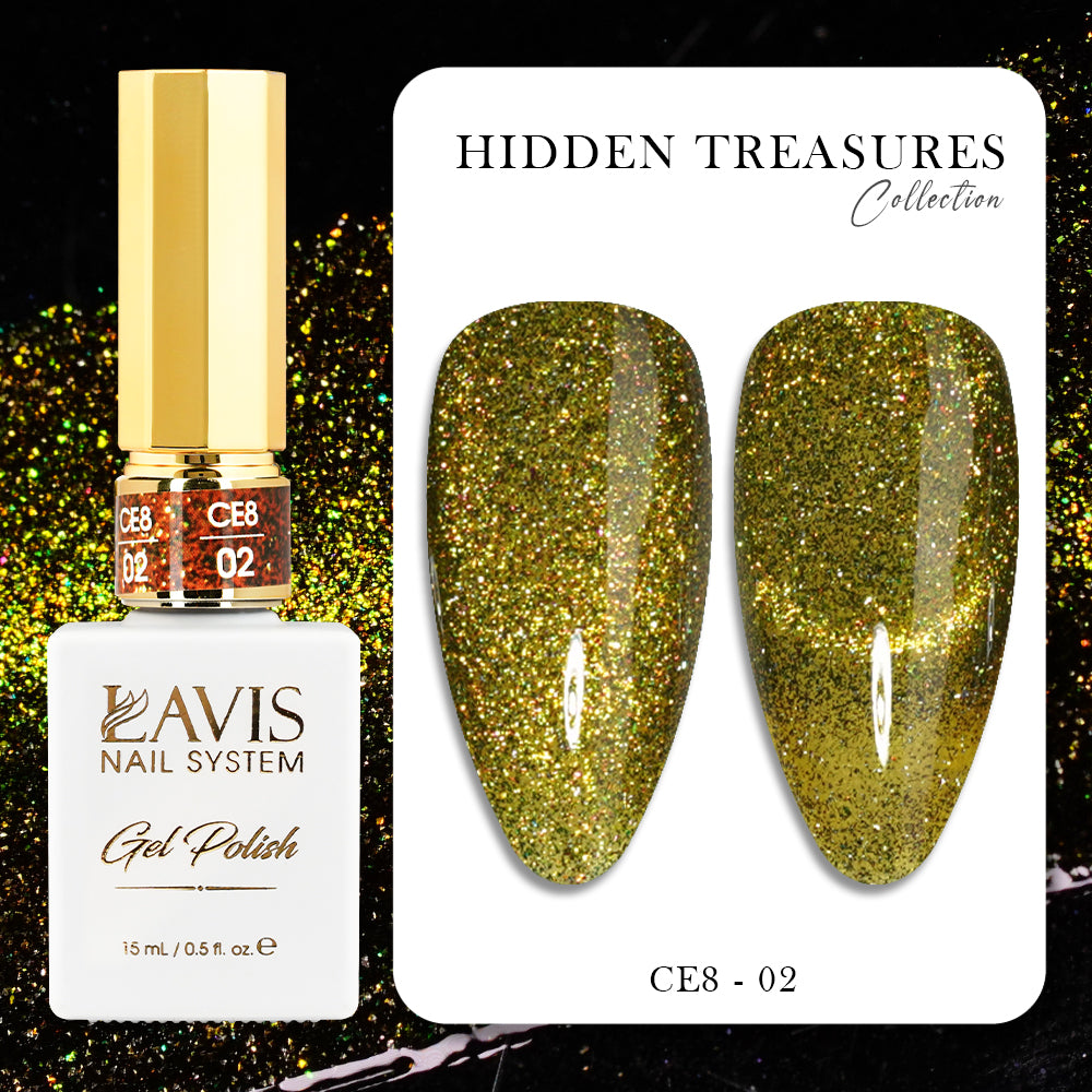 LAVIS Cat Eyes CE8 - 02 - Gel Polish 0.5 oz - Lavis Hidden Treasures Collection