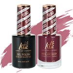 LDS 030 Double Trouble - LDS Healthy Gel Polish & Matching Nail Lacquer Duo Set - 0.5oz