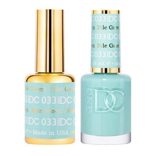 DND DC Gel Nail Polish Duo - 033 Green Colors - Nile Green