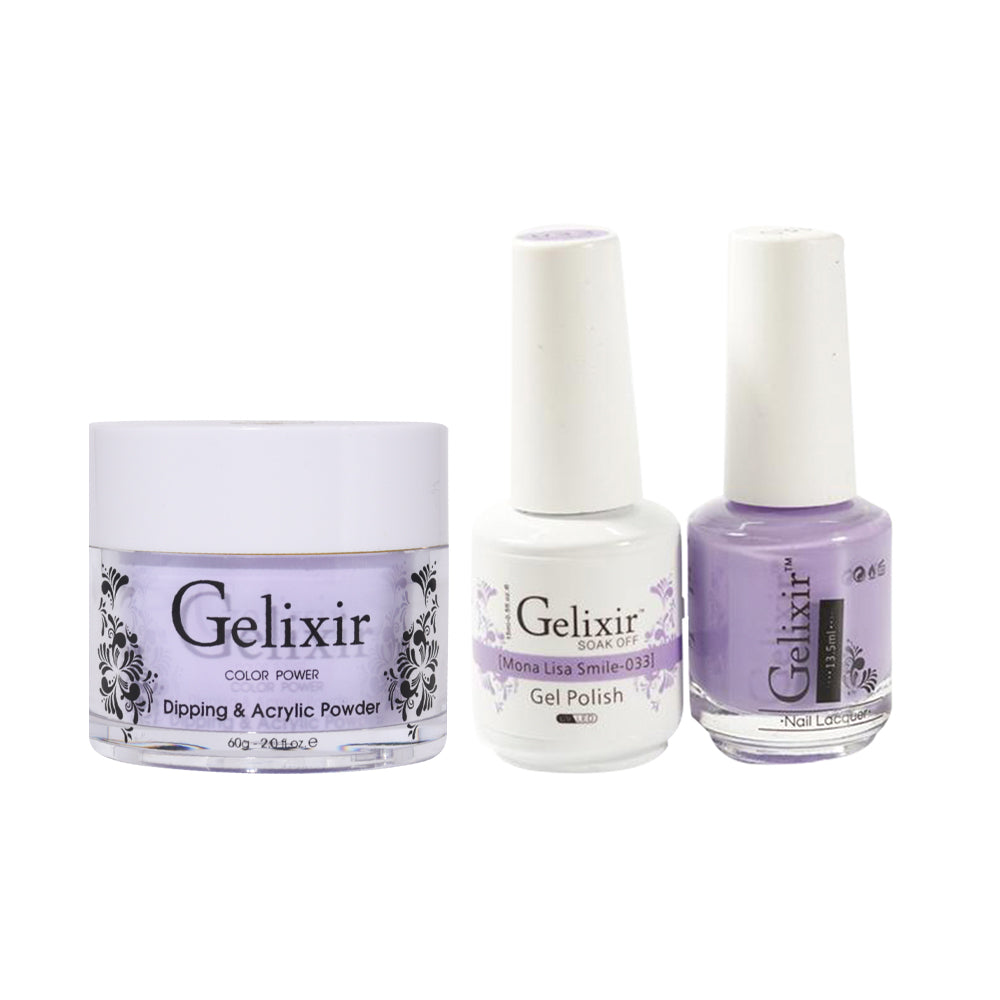 Gelixir 3 in 1 - 033 Mona Lisa Smile - Acrylic & Dip Powder, Gel & Lacquer