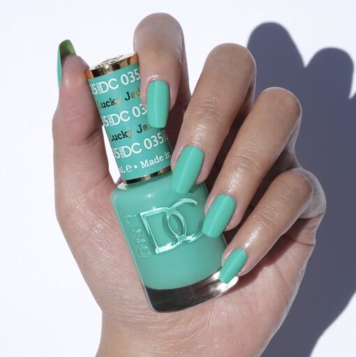 DND DC Nail Lacquer - 035 Green Colors - Lucky Jade