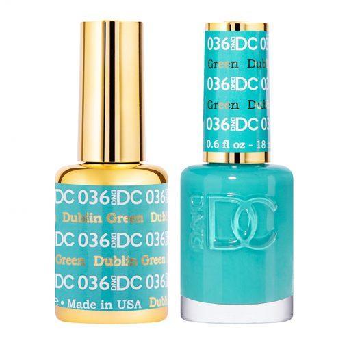 DND DC Gel Nail Polish Duo - 036 Green Colors - Dublin Green