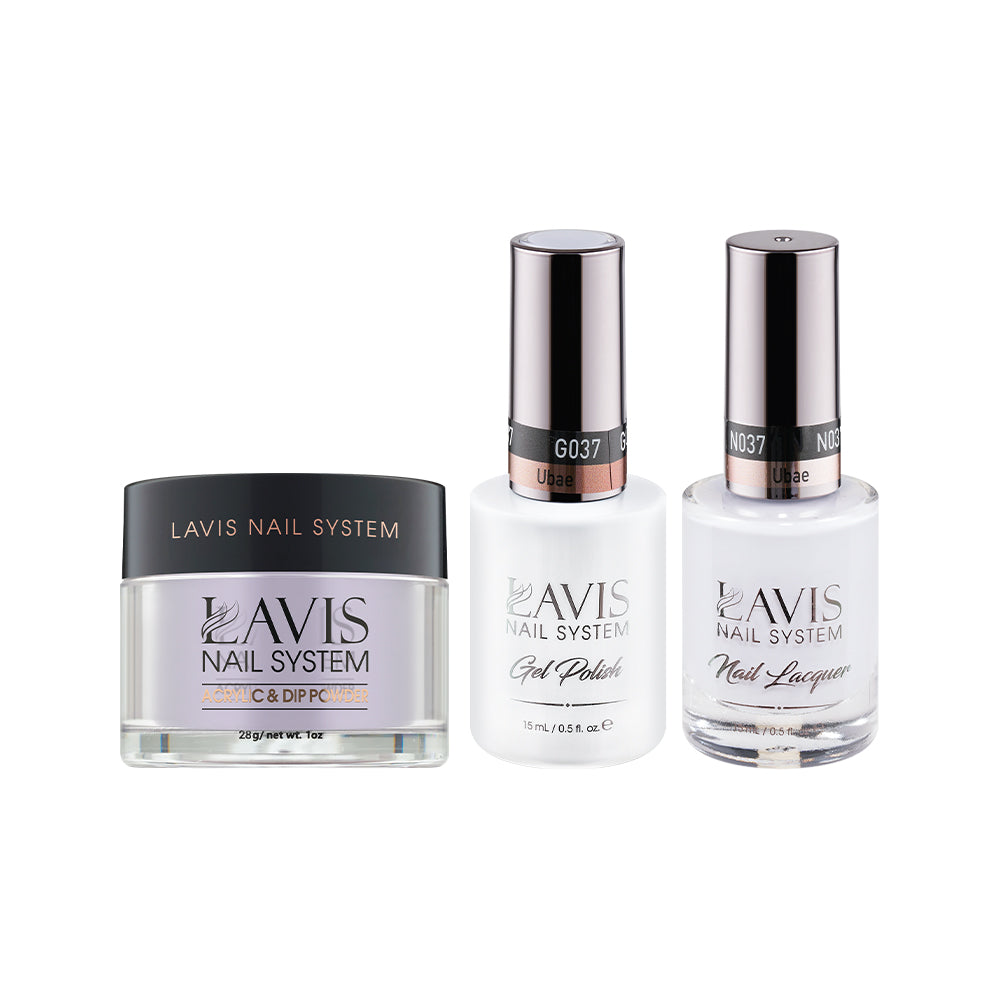 LAVIS 3 in 1 - 037 Ubae - Acrylic & Dip Powder (1oz), Gel & Lacquer