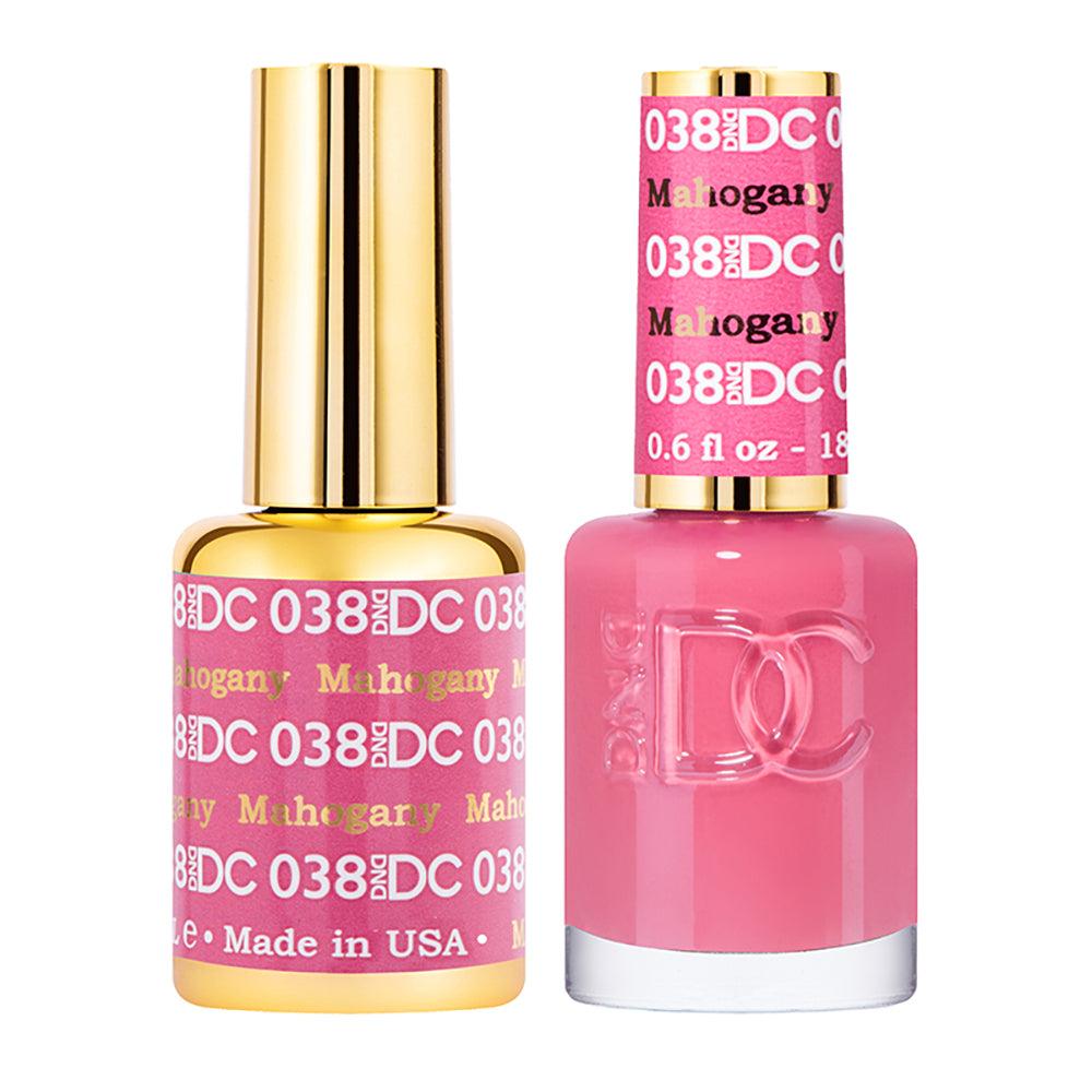 DND DC Holiday Gift Bubdle: 4 Gel Polishes, 1 Base Gel, 1 Top Gel - 038 075 088 097 099